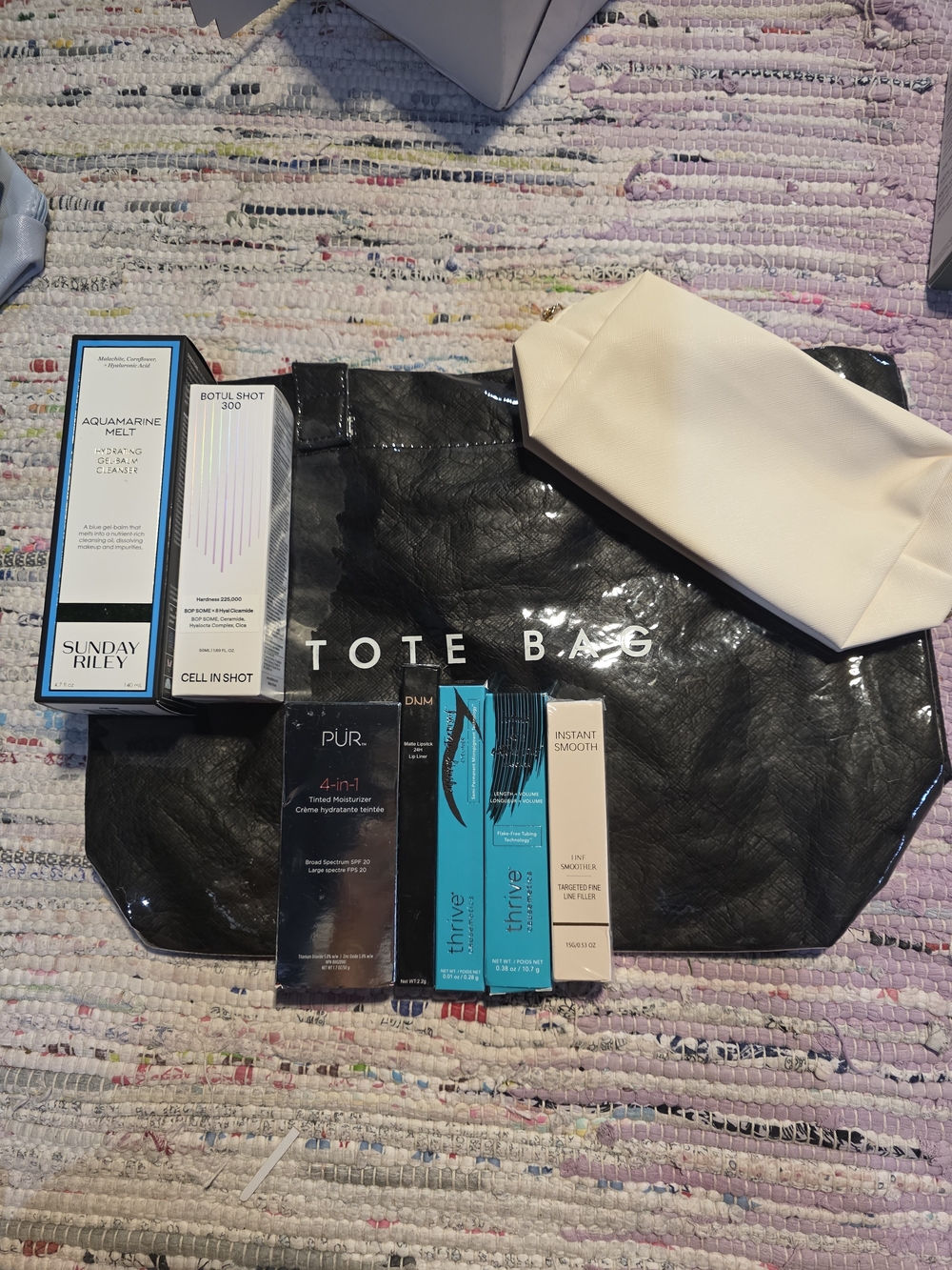 Sunday Riley Aquamarine Melt Cleanser & Assorted Skincare Set - Black Tote